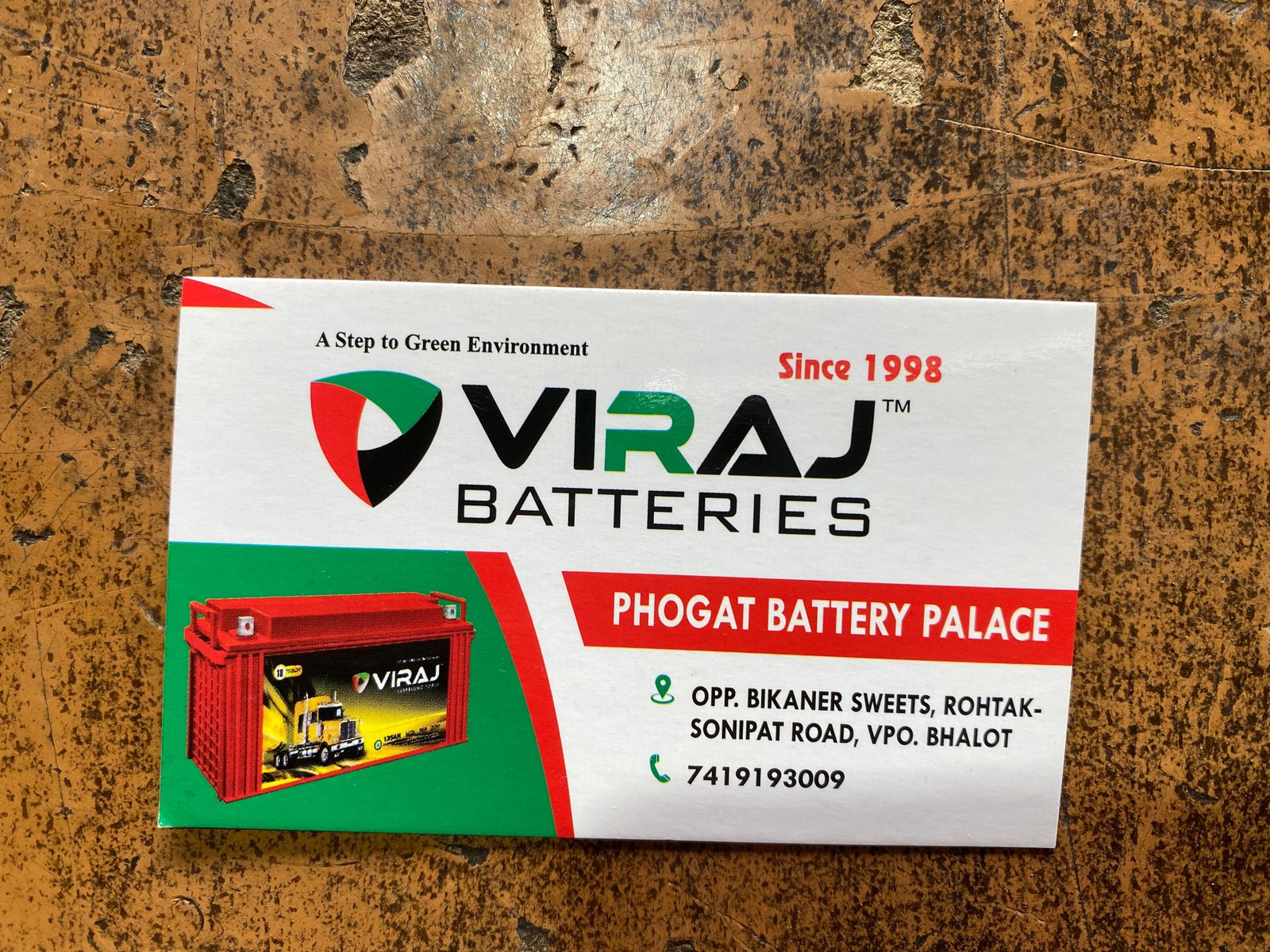Viraj Batteries Banner